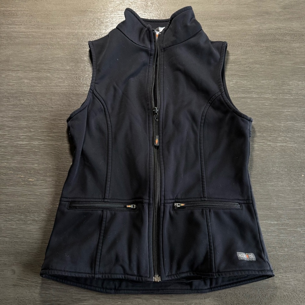 Kerrits Full Zip Vest Black Pockets XS